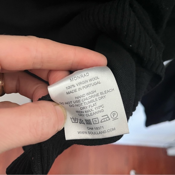 Soulland black knit sweater - Picture 3 of 3